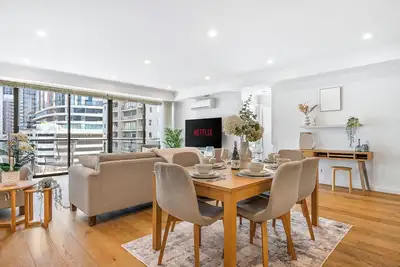 Image de 3br Melbourne Luxury • Near Mcg & Arts Precinct  •  Pool, Gym & Free Parking