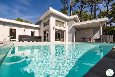 Image de Villa Familiale avec Piscine 10 pers Biscarrosse