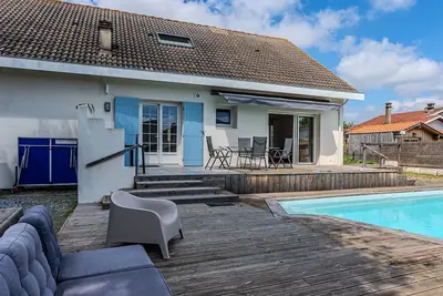 Image de Biscarrosse: Maison 5 chambres avec piscine privée