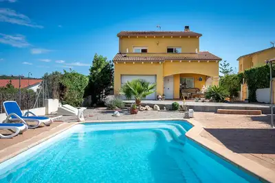 Image de At095 La Coma: Casa con piscina privada, barbacoa, A/A, wifi