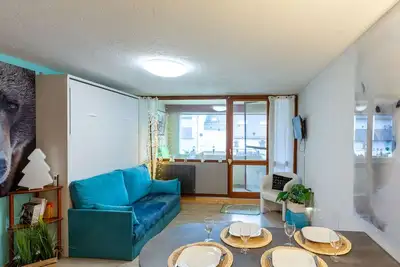 Image de Studio pour 4 avec balcon et garage, proche téléphérique Saint-Lary-Soulan