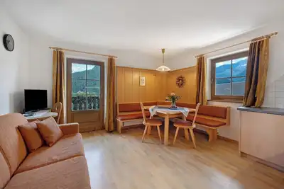 Image de Appartement de vacances 'Gletscherblick' avec vue sur la montagne, terrasse commune et Wi-Fi