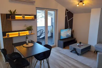 Image de Appartement d'une chambre avec le balcon et la vue sur le mer Kali, Ugljan (A-24677-a)