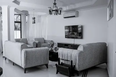 A beautiful apartment with an ocean and pool views