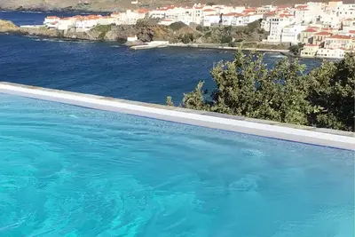 Image de Villa with amazing sea view of the Agean sea and “chora”