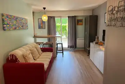 Image de Apt 2*, 4 pers, piscine, parking, 2 min à pied de la plage