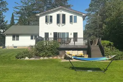 Image de Duluth Pike Lake beachfront home with dock and huge yard