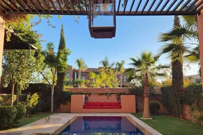 Image de Villa avec piscine de 4 chambres-Rés Almaaden-Marrakech idéale pour familles
