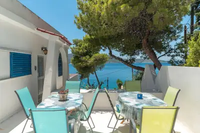 Image de Appartement 'Posidonas' avec vue sur la mer, Wi-Fi et climatisation
