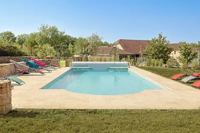 Image de Grange Roca Masia - Les Iris, jardin, piscine