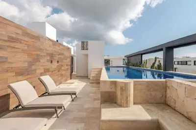 Image de Apartment w pool and gym - 1-4 persons Aldea Zama