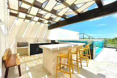 Image de Casa CooLas Penthouse Private Rooftop Pool Jungle Views Elementos Cozumel