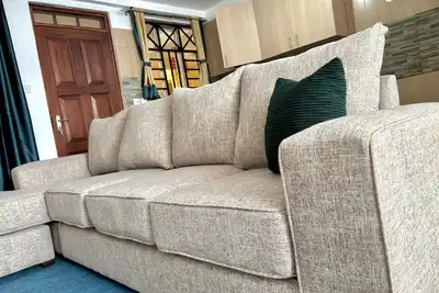 Chic studio in Nairobi with WiFi access and convenient location to major malls.