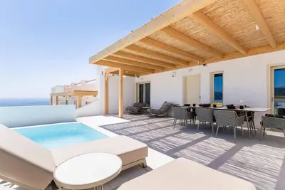 Image de Elegant Mykonos Villa | Villa Helios | 4 Bedrooms | Panoramic Sea Views |.