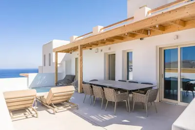 Image de Elegant Mykonos Villa | Villa Elysian Blue | 4 Bedrooms | Panoramic Sea Views |.