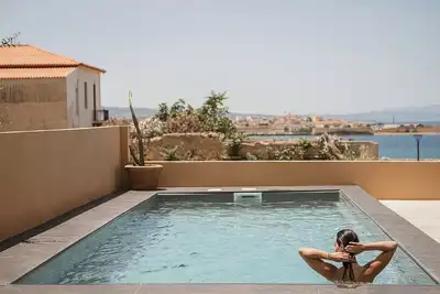 Image de Seafront Stay with Pool in the Heart of Chania’s Tabakaria District.