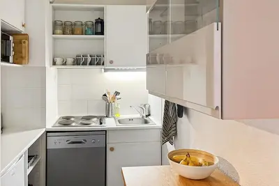 Image de Appartement avec 2 chambres vue sur sur les pistes de ski