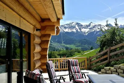 Image de Chalet 'Tyroladis Family Relax Laudegg' avec vue sur la montagne, terrasse privée et Wi-Fi