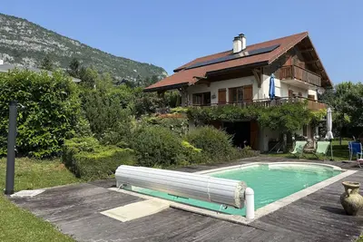 Image de Doussard, maison 180m2, vue lac, piscine, 7pers.