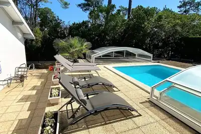 Image de Maison de vacances pour 6 personnes avec piscine à Lacanau Océan