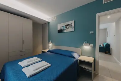 Modern apartment with private pool a few steps from lake garda