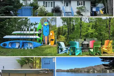 Image de Chalet-Accès Lac-Superieur+Spa+Proche de Ski Versant nord Mt-Tremblant+Mt-Blanc