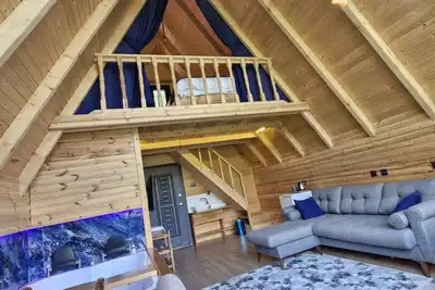 Image de Havalı Süit Bungalov 3\nŞelale ve Dere Manzaralı, Doğayla İç İçe Huzurlu Tatil