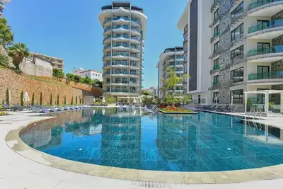 Image de Luxury 1+1 Bedroom Apartment in Alanya 5 Min Walk to Beach  Pool, Spa & Security