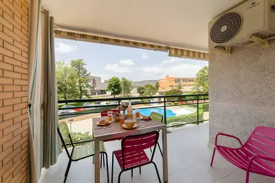 Image de Appartement 'Calma Mar' avec piscine partagée, Wi-Fi et climatisation