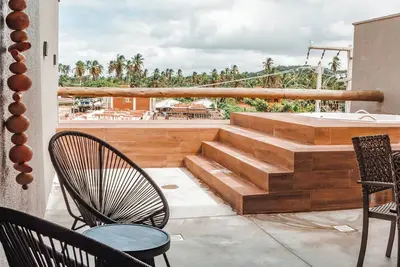 Tetiaroa House, Riacho Beach in São Miguel dos Milagres, 300m from the beach
