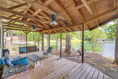 Image de Dock + Stunning Views: Forested Lake Martin Cabin!