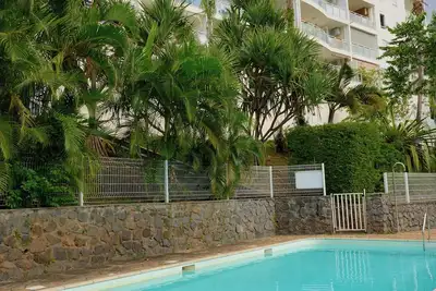 Image de L'horizon bleu : Vue mer, clim, piscine, proche aéroport et hôpital pour 4 pers