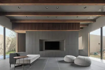 Image de Curtainless open space Blue Black  A luxurious  / Karatsu Saga