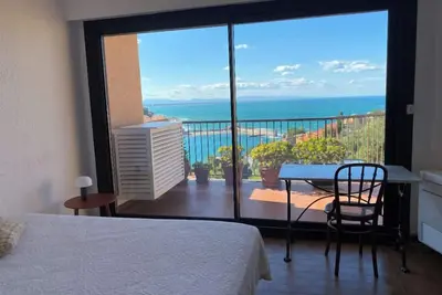 Image de Collioure grand appartement terrasse piscine garage clim vue exceptionnelle.