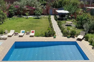 Image de Grande Villa familiale avec piscine route de Ouarzazate- Marrakech