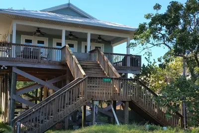 Image de Little Gasparilla Island Beach House with Gulf and Bay View Ac, WiFi, Sleeps 8.