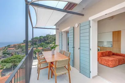 Image de Appartement 'Azzurrina' avec vue sur la mer, Wi-Fi et climatisation