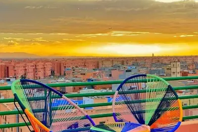 Image de Marrakech 360° View – Stylish Apartment w/ Ac & Balcony