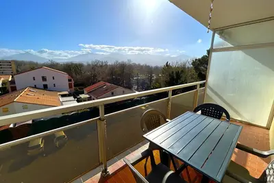 Image de Studio cabine avec climatisation, balcon, proche plage