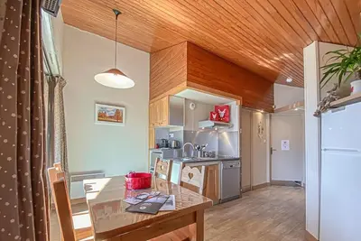 Image de À 10m des pistes de ski, Rez-de-chaussée, terrasse, casier à ski, 27m², Aussois