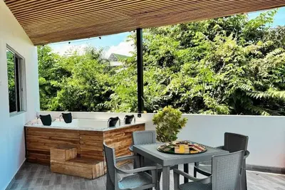 Image de Gorgeous 3-bedroom penthouse + jacuzzi + pool, relaxing mountain view Anapoima