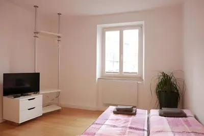 Image de Appartement 'Zweiteheimatfreiburg - Schwarz' avec jardin commun, balcon et Wi-Fi