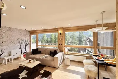 Image de À 50m des pistes de ski, 4ème étage, télévision, casier à ski, 45m², Vars