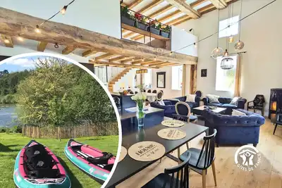 Image de Grand Moulin jusqu'à 12 pers avec jeux, paddle et barque