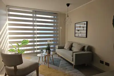 Image de Chic 2-bedroom apartment with pool, gym, wifi and excellent location in Ñuñoa.