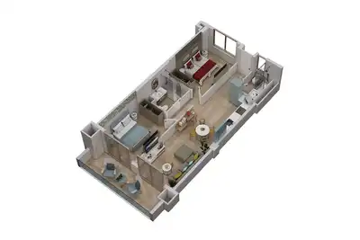 Image de Apartment 2 bedroom | ground floor| mountain view