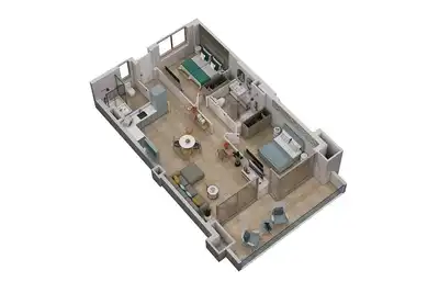 Image de Apartment 2 bedroom | ground floor | sea view