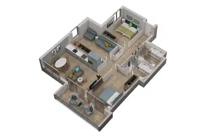 Image de Apartment 3 bedroom | first floor | mountain view