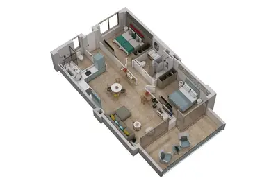 Image de Apartment 2 bedroom | first floor | sea view