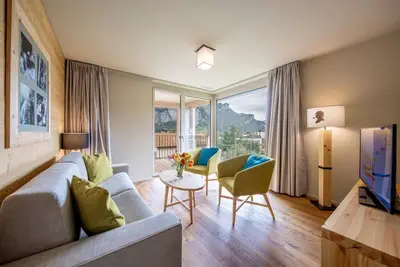 Image de Wifi, sauna, terrasse, balcon, télévision, casier à ski, 61-67m², Meiringen-Hasliberg